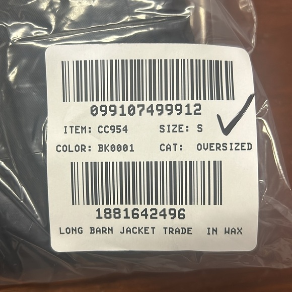 J Crew Long Barn Jacket™ in waxed cotton twill CC954 - Picture 7 of 7